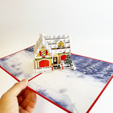 House Pop Up Christmas Card