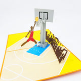 Basketball Slam Dunk Pop Up Card