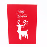 Christmas Reindeer Pop Up Christmas Card