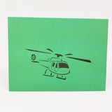 Helicopter Pop Up Card