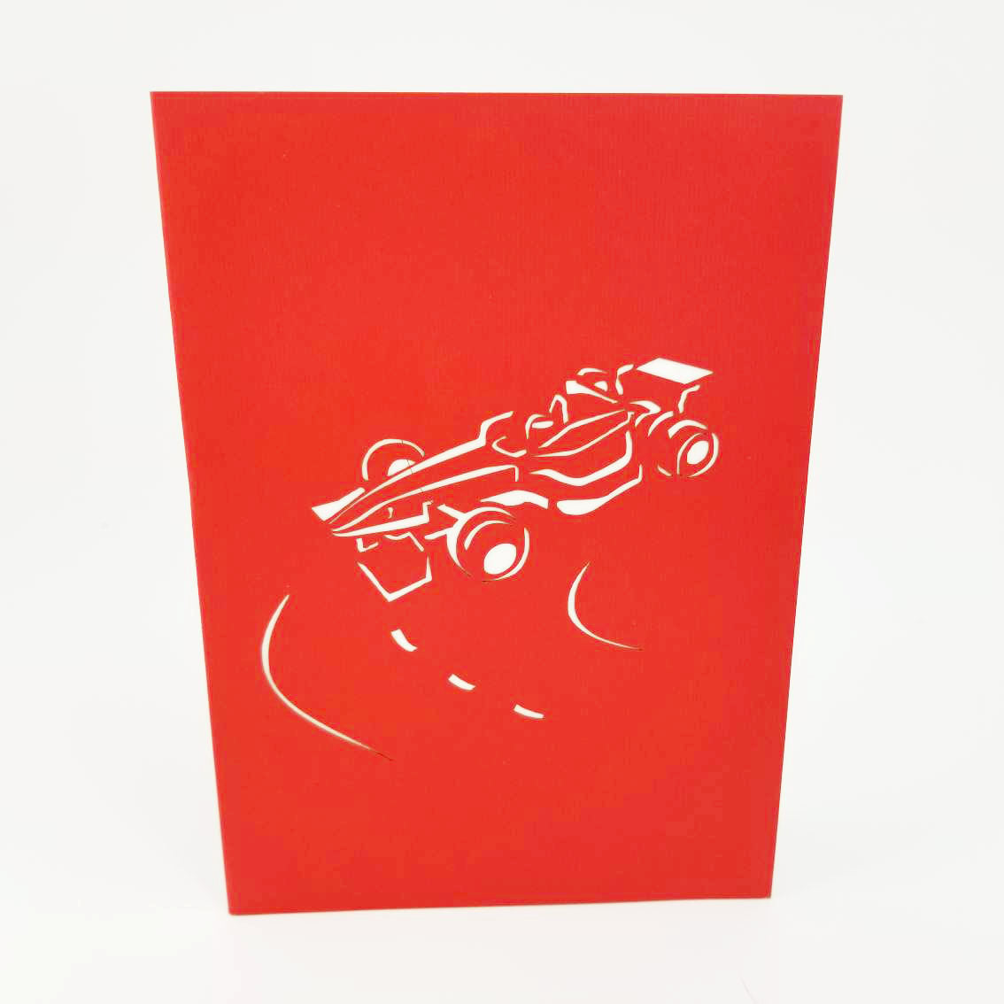 Racing Car Greeting Card Pop Card Express