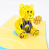 Basketball Bear Pop Up Card