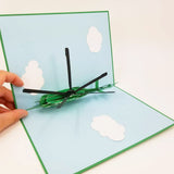 Helicopter Pop Up Card