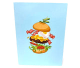 Tall Burger Pop Up Card
