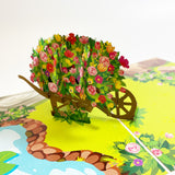 Flower Cart Pop Up Card
