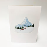 Snow Mountain Climbing Pop Up Card