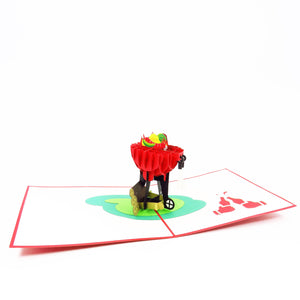 Delicious BBQ Grill Pop Up Card