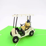 Golf Cart Birthday Card