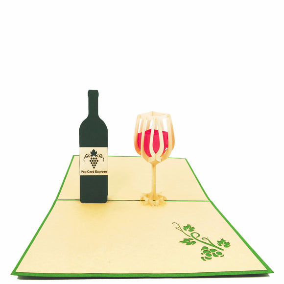 Wine Pop Up Card