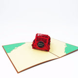 Jeep Pop Up Card-red