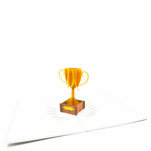 Golden Trophy Congratulation Card