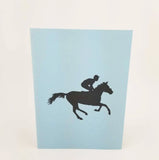 Horse Racing Pop Up Card-Lighter Color
