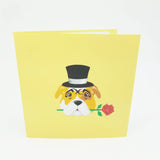Romantic Dog Pop Up Card