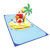 Beach Vacation Pop Up Card