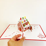 Gingerbread House Pop Up Card