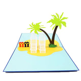 Beach Pop Up Card-Palm Tree