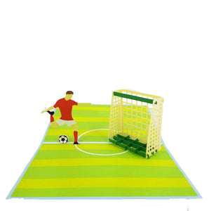 Soccer Game Pop Up Card (Light Green)