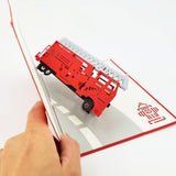 Fire Truck Pop Up Card