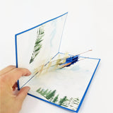 Skiing Pop Up Card