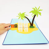 Beach Pop Up Card-Palm Tree