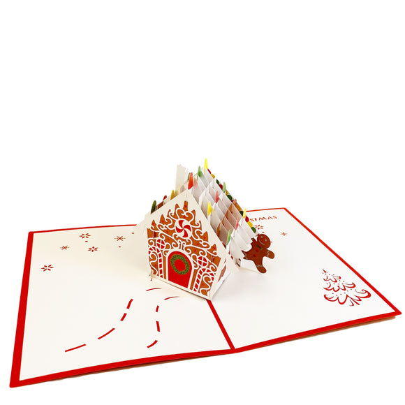 Gingerbread House Pop Up Card