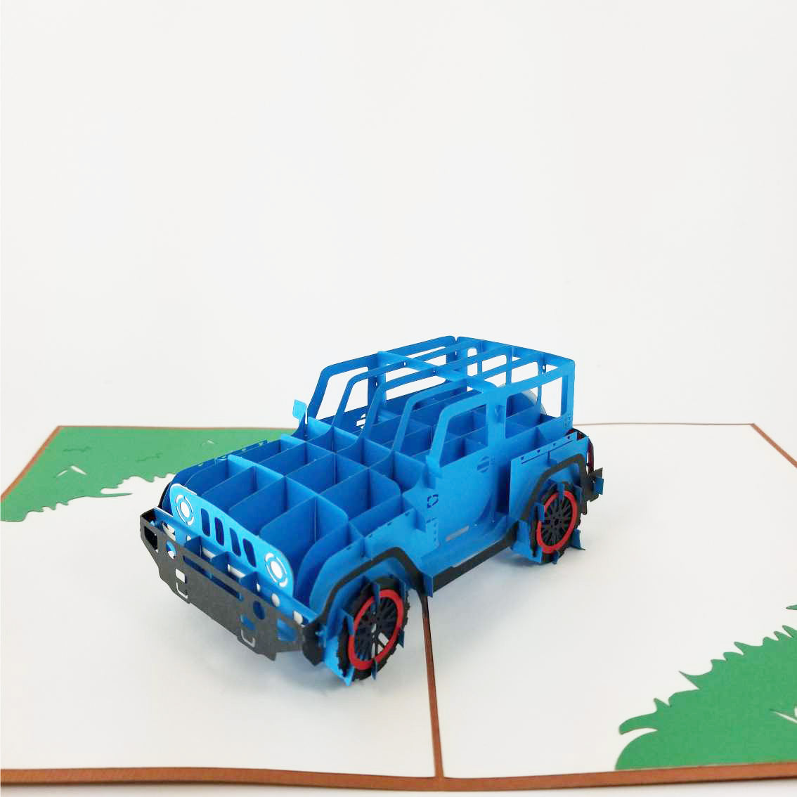 Blue Jeep Pop Up Card | Pop Card Express